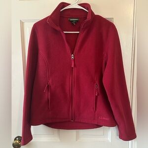 Vintage L.L. Bean Women's Red Fleece Jacket